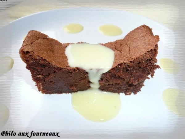 Fondant à la crème de marrons et au chocolat