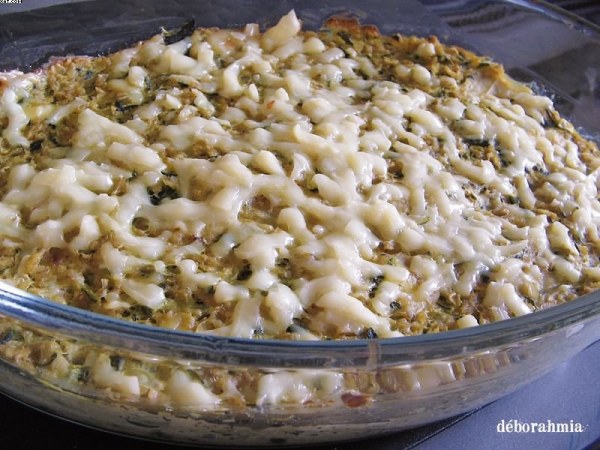 Gratin de courgettes au curry