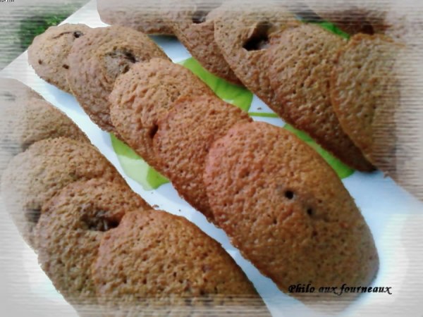 Madeleines au chocolat
