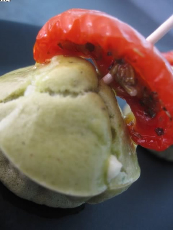 Mini cake pesto chèvre