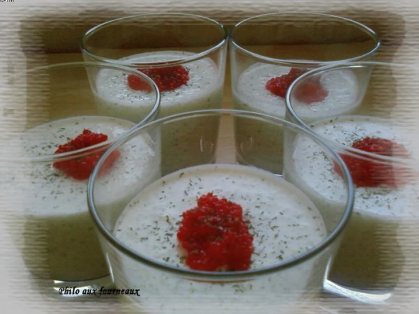 Mousse au concombre & fromage de chèvre