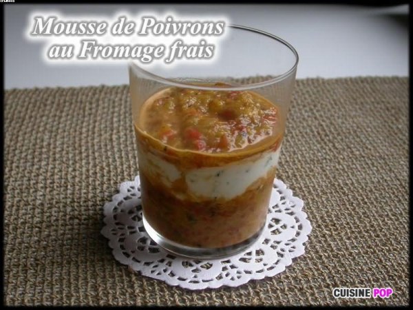 Mousse de Fromage frais aux Poivrons