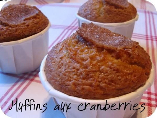 Muffins aux cranberries