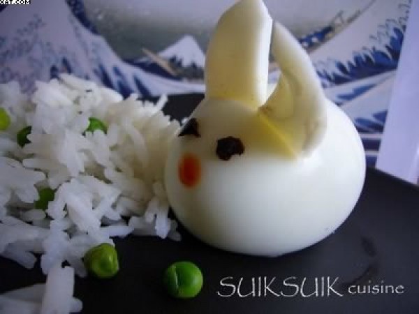 Oeuf Petit Lapin blanc