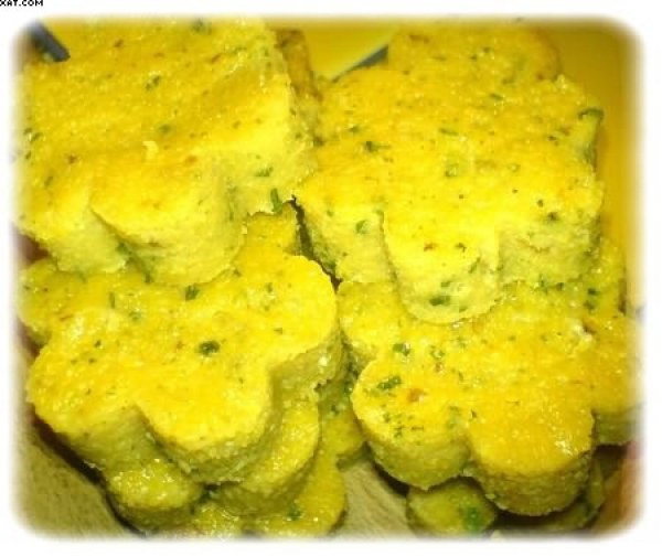 Petite Polenta en sablés arômatisée à la morille