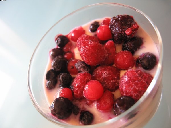 Porridge aux fruits rouges