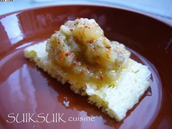 Tartinade d'aubergines pimentée