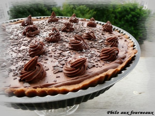 Tarte au chocolat au lait et caramel au beurre salé