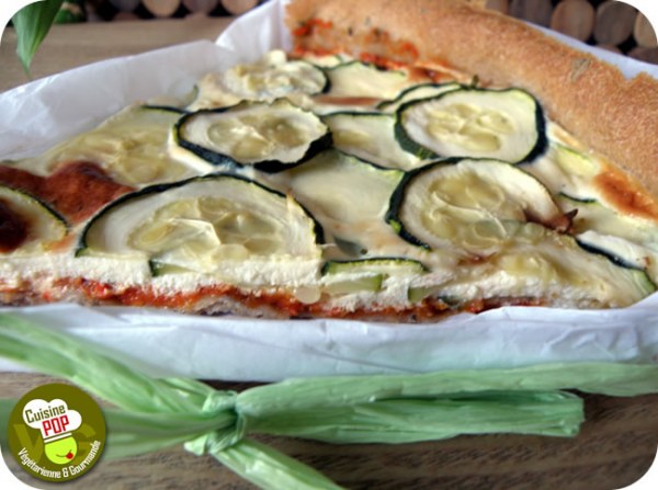 Tarte fine aux légumes et au chèvre frais