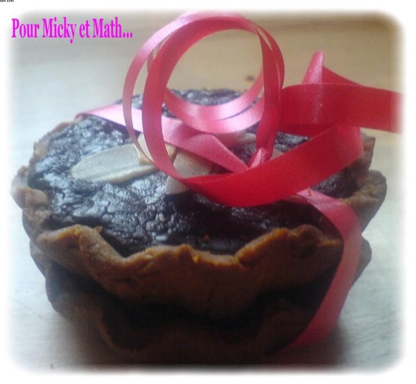 Tartelettes bio chocolat-amandes