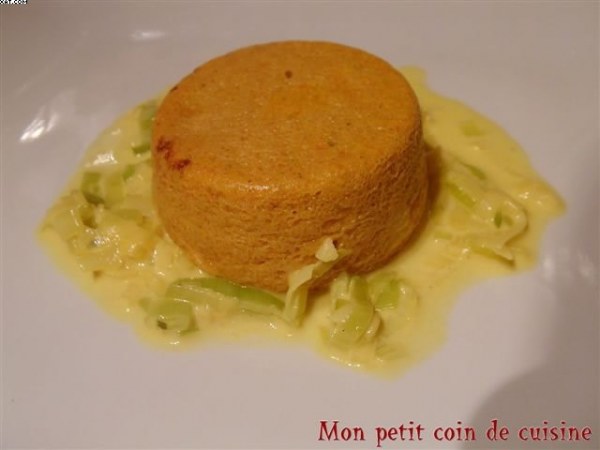 Timbale de carottes & sa fondue de poireau au safran