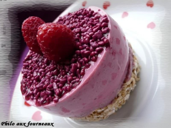 Entremets à la framboise