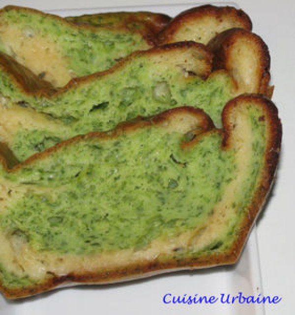 Cake à la roquette et au gorgonzola