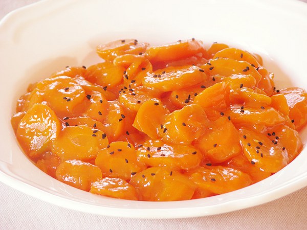 Carottes glacées à l'orange et au gingembre