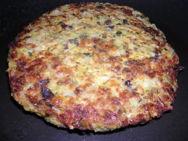 Galettes de flocons de pois chiches