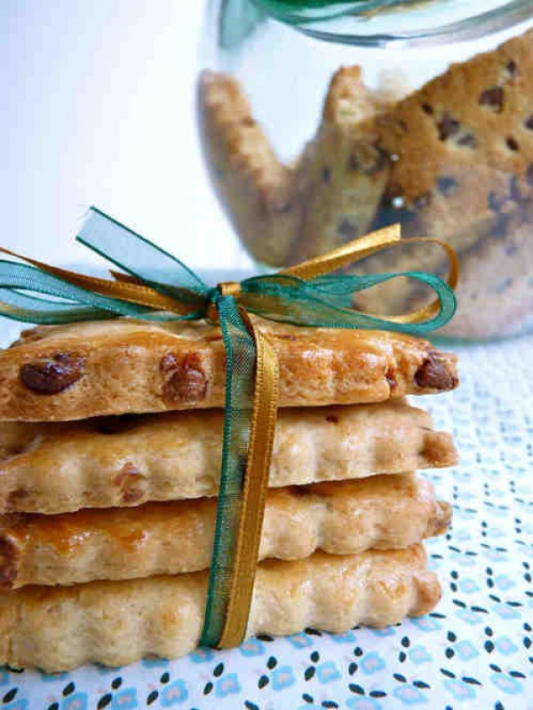 Petite galette au beurre salé et chocolat au lait
