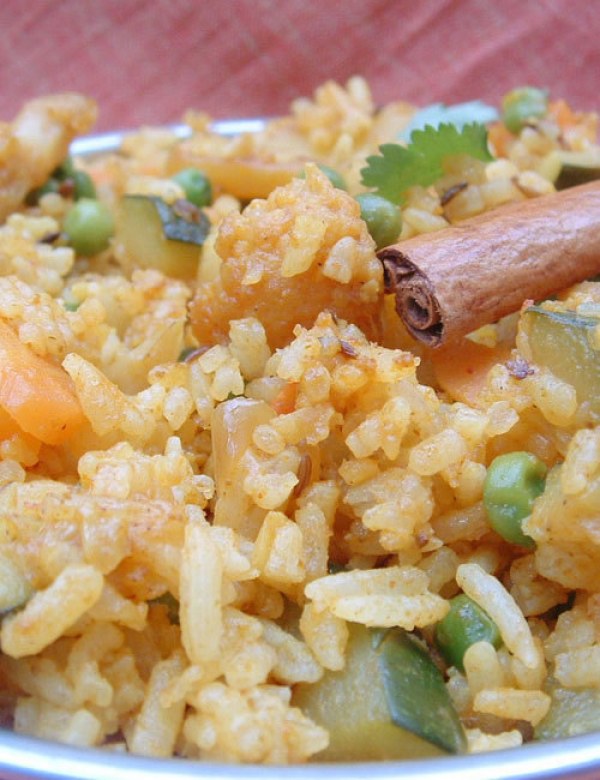 Recette indienne Pulao riz aux légumes