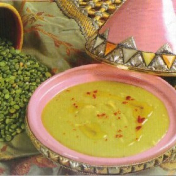 Soupe aux petits pois secs à la marocaine
