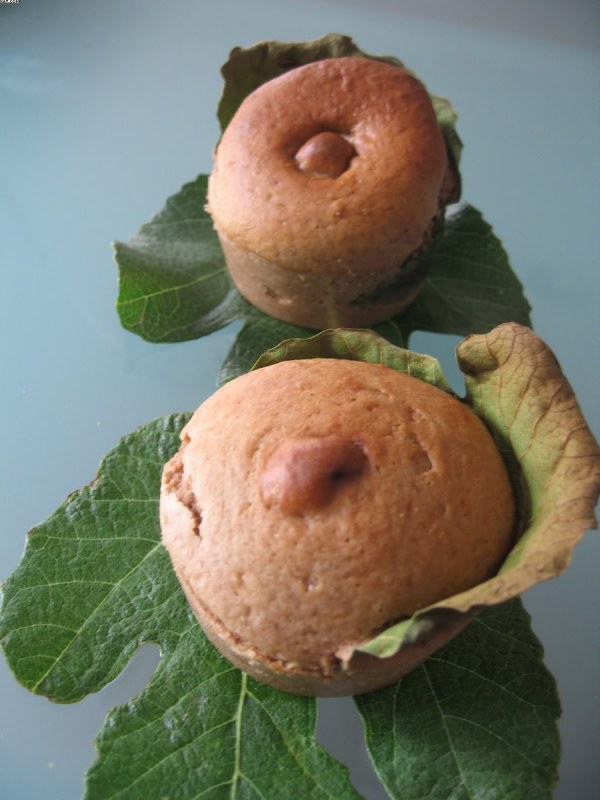Muffins à la figue et à la farine de châtaigne