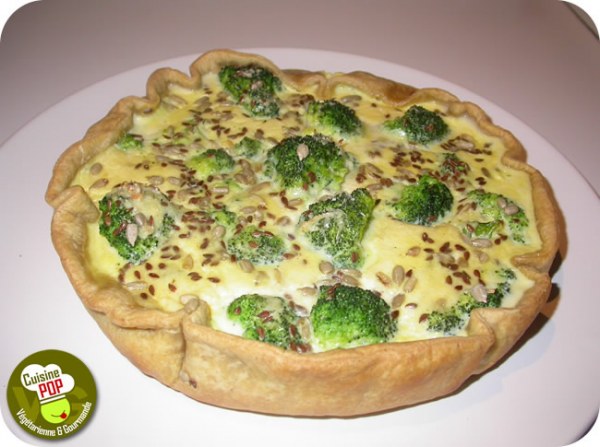 Quiche aux brocolis et aux graines