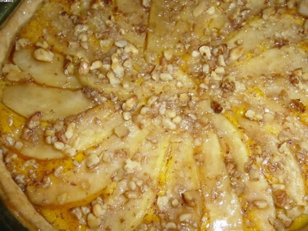 Tarte potiron-poires