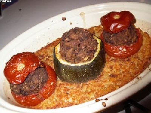 Tomates farcies aux Lentilles