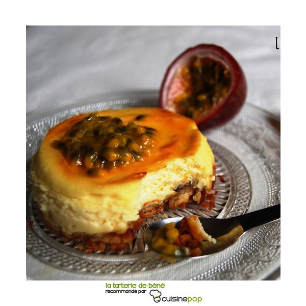 Cheesecake au fruits de la passion